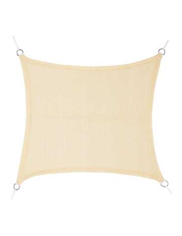 Toldo Vela Cuadrado Beige 5 x 5 m FAURA