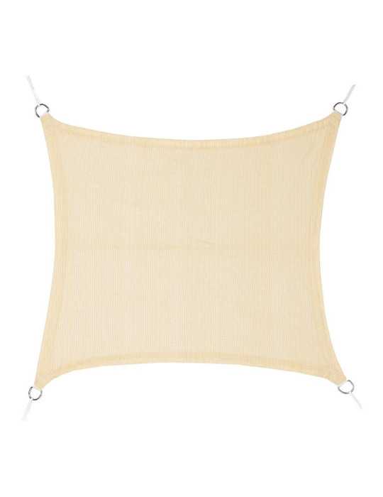 Toldo Vela Cuadrado Beige 5 x 5 m FAURA