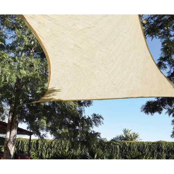 Toldo Vela Cuadrado Beige 5 x 5 m FAURA