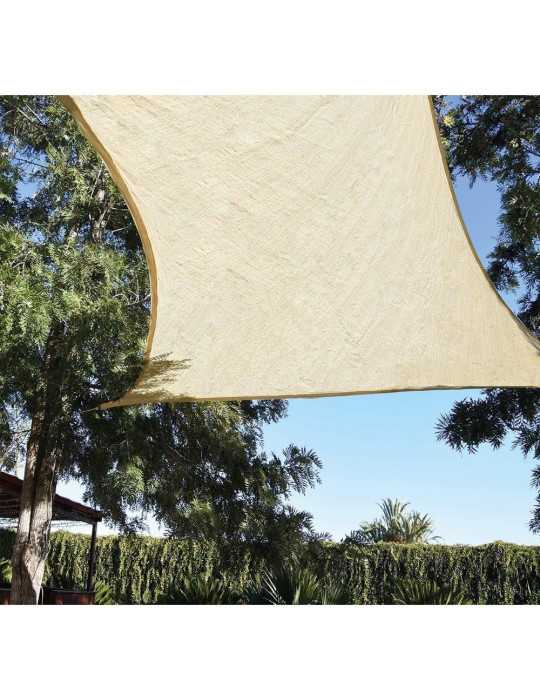 Toldo Vela Rectangular Beige 4 x 6 m FAURA