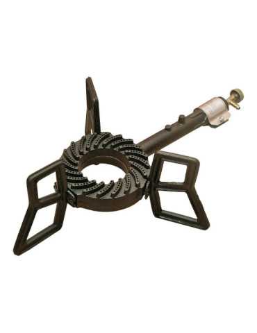 Hornillo A Gas de Hierro Fundido con Tripoode, 6,5 kW, Classic, 52 x 35 x 17 cm ELMA