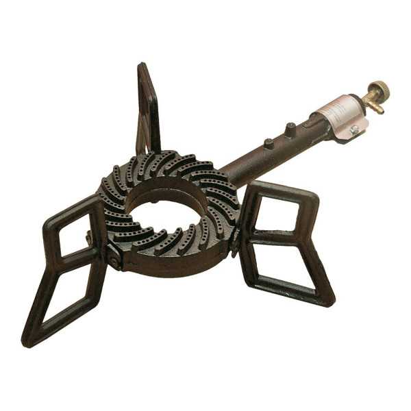 Hornillo A Gas de Hierro Fundido con Tripoode, 6,5 kW, Classic, 52 x 35 x 17 cm ELMA