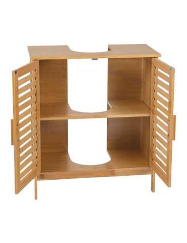 Armario Bajo para Lavabo de Bambú 60 x 30 x 62 cm ANDREA HOUSE 2