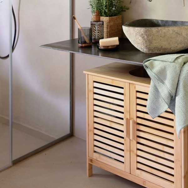 Armario Bajo para Lavabo de Bambú 60 x 30 x 62 cm ANDREA HOUSE