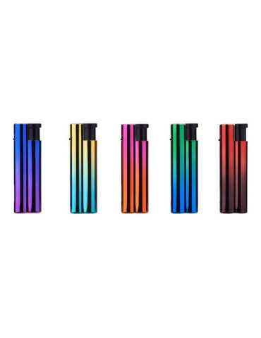 Lote de 25 Unidades Encendedor Electrónico Anodized, Colores Surtidos PROF