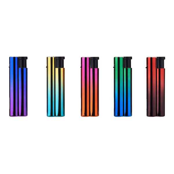 Lote de 25 Unidades Encendedor Electrónico Anodized, Colores Surtidos PROF