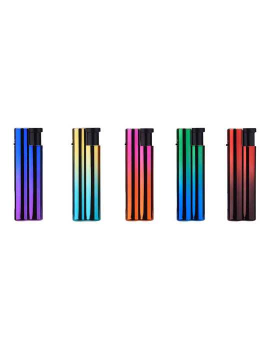 Lote de 25 Unidades Encendedor Electrónico Anodized, Colores Surtidos PROF