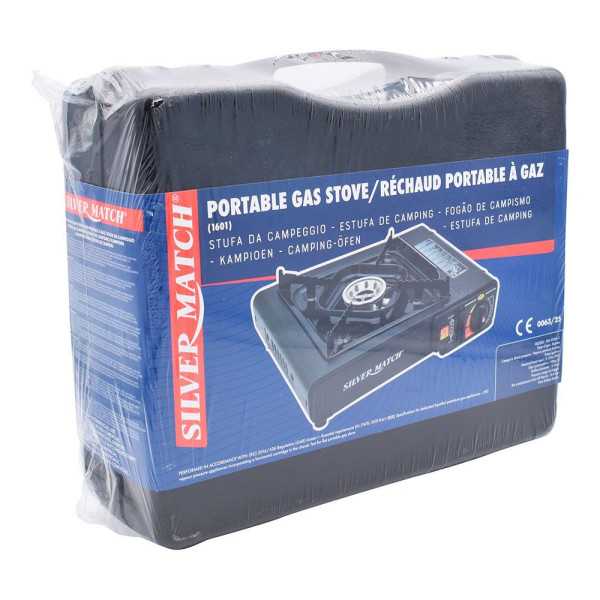 Cocina Portátil de Gas de 1 Fuego, 20 kW, 146 g/h SILVER MATCH