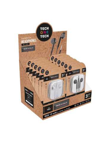 Expositor Auriculares Eartech 12 Unid Jack (6+6) TECH ONE TECH