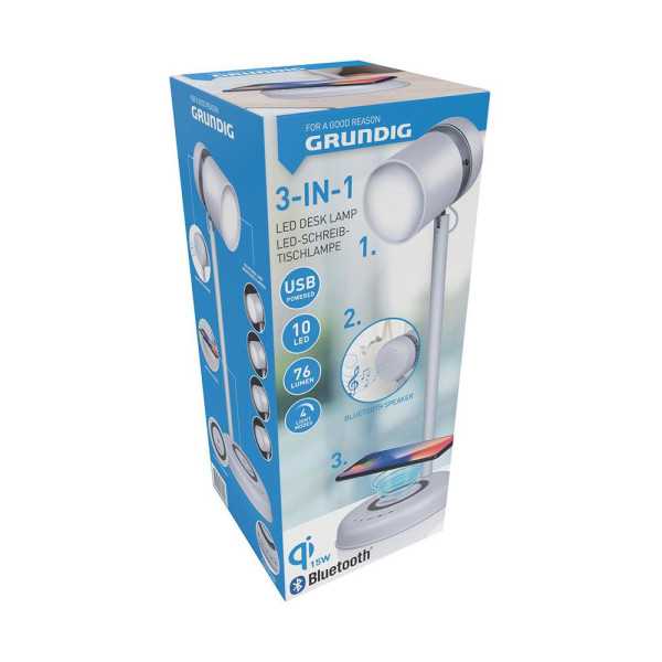 Lámpara de Escritorio LED 3 en 1 Modelo B GRUNDIG