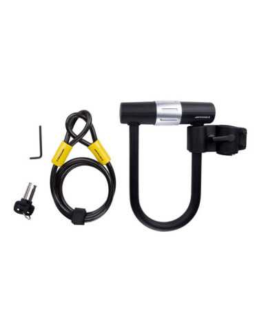 Candado en u, Antirrobo, con Cable y Soporte DUNLOP 2