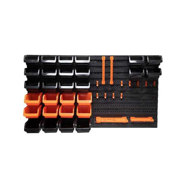 Panel de Herramientas con Estantes y Colgadores, 43 Piezas BLACK+DECKER