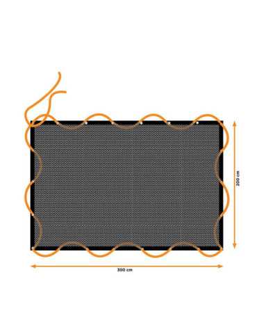 Red de Carga Elastica, MEDIDA:2x3m, con 14 Ojales. BLACK+DECKER
