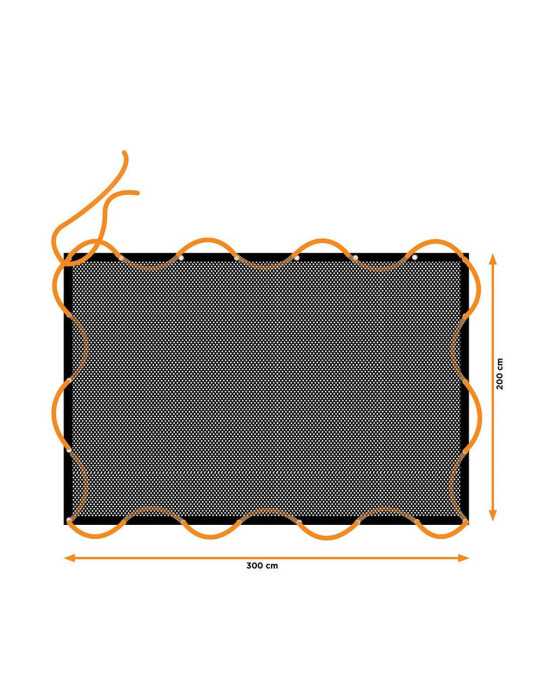 Red de Carga Elastica, MEDIDA:2x3m, con 14 Ojales. BLACK+DECKER