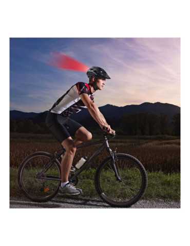 Casco Bicicleta con LEDS Rojos Talla M 55 - 58 cm DUNLOP 2