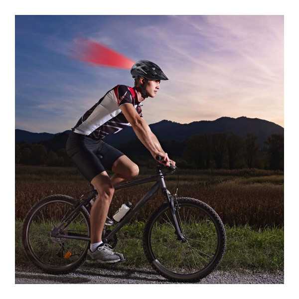 Casco Bicicleta con LEDS Rojos Talla L 58 - 61 cm DUNLOP