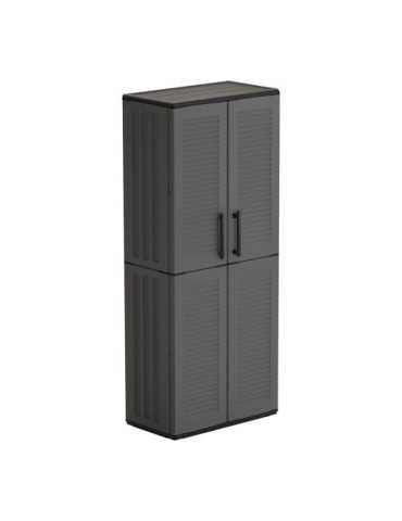 Armario Alto Línea Easy de Polipropileno Gris Oscuro, 68 x 37 x 163 cm ART PLAST