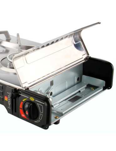 Cocina Portátil Compacta 2 Fuegos Butano para Camping COM GAS 2