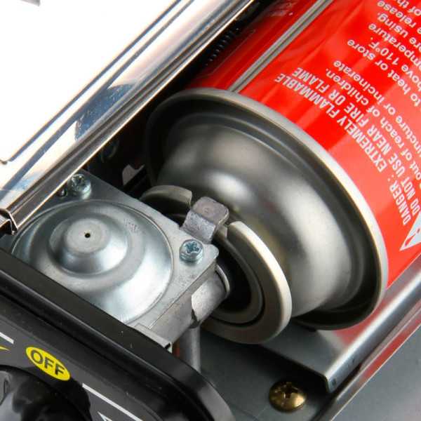 Cocina Portátil Compacta 2 Fuegos Butano para Camping COM GAS