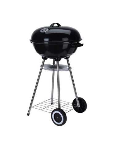 Barbacoa de Carbón de Pie con Tapa y Ruedas, Ø46 x 84 cm BBQ COLLECTION