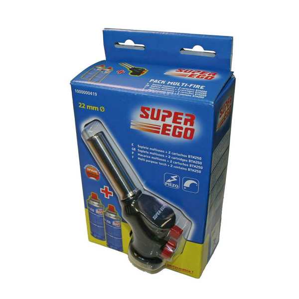 Pack Soplete Multi-Fire + 2 Cartuchos 227 g Ø22cm SUPER EGO