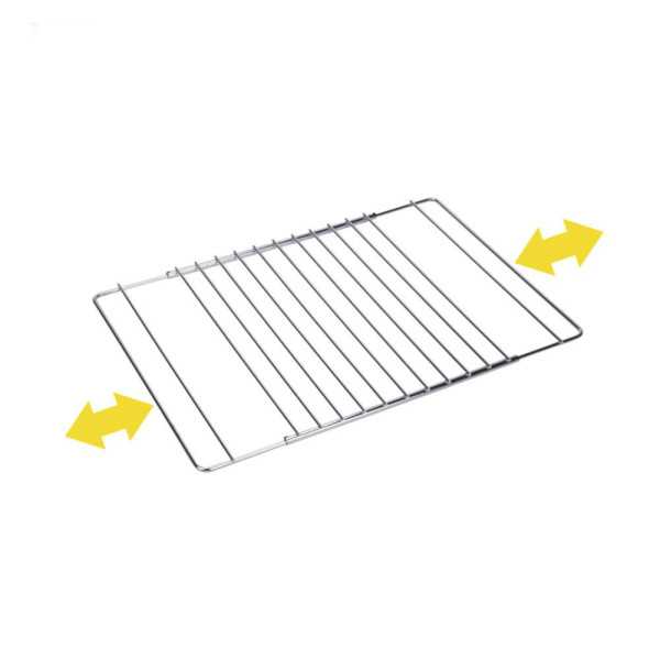 Rejilla para Horno Cromada Extensible 38.5 cm Hasta 55 x 31.5 cm SAUVIC