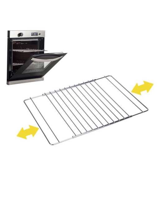 Rejilla para Horno Cromada Extensible 38.5 cm Hasta 55 x 31.5 cm SAUVIC