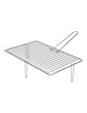 Parrilla con 3 Patas para Chimeneas 46,6 x 28 cm SAUVIC