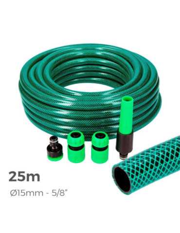Kit Manguera de Jardín Basic Ø15 mm, 5/8 pulg, 25 m EDM