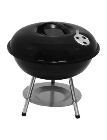 Barbacoa de Carbón 3 Patas, Negra, Ø36 x 38 cm GOURMET KITCHEN