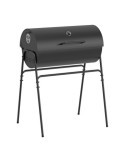 Barbacoa Carbón XL con Tapa, Negra, 76,8 x 40,5 x 103,3 cm GOURMET KITCHEN