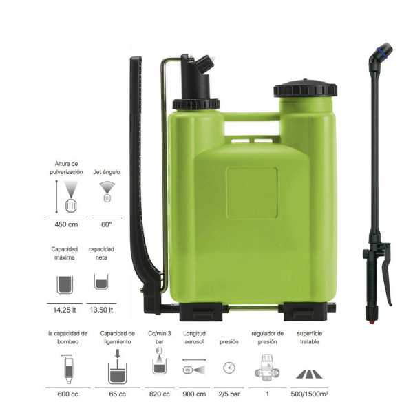 Pulverizador / Vaporizador Mochila 15 L DIMARTINO