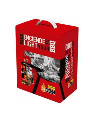 Pack Enciende Tu Barbacoa, Ok Fuego, 28,5 x 19 x 35,5 cm FLOWER