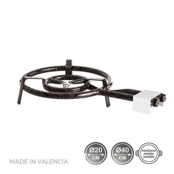 Quemador de Gas Butano/Propano Ø40cm 2 Fuegos VAELLO