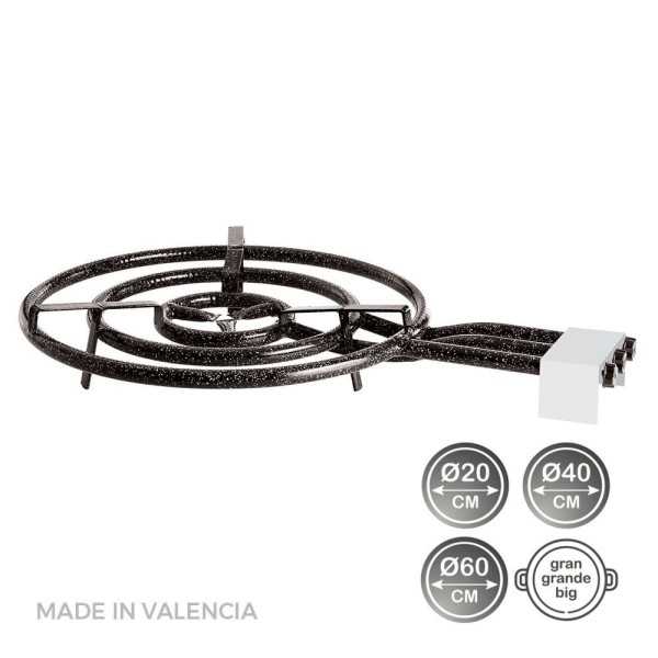 Quemador de Gas Butano/Propano Ø60cm 3 Fuegos VAELLO
