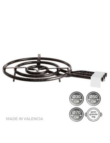 Quemador de Gas Butano/Propano Ø70cm 3 Fuegos VAELLO