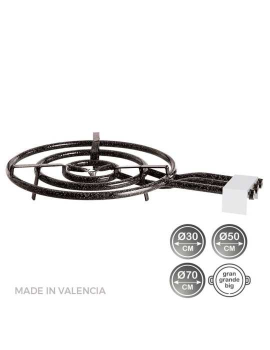 Quemador de Gas Butano/Propano Ø70cm 3 Fuegos VAELLO