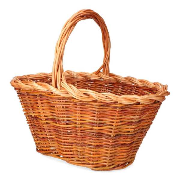 Cesta Mimbre 37x25x20cm Altura con Asa 34cm BASICS