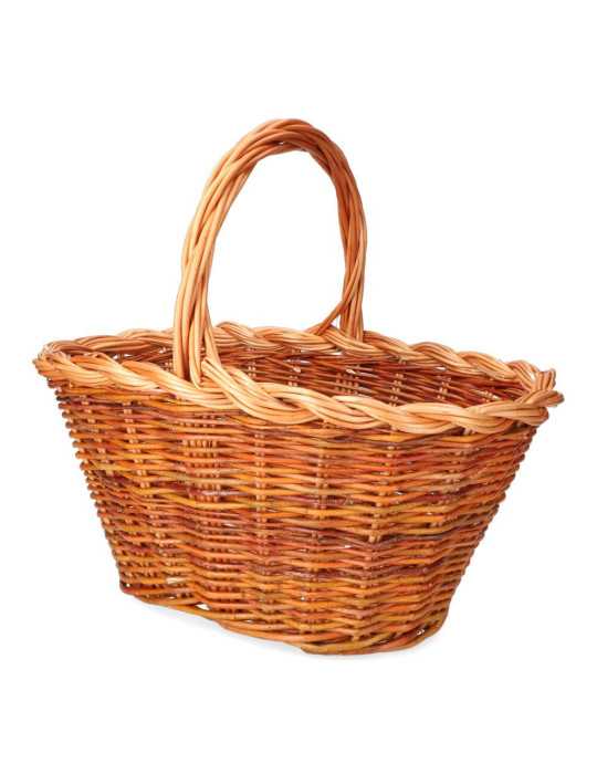 Cesta Mimbre 37x25x20cm Altura con Asa 34cm BASICS