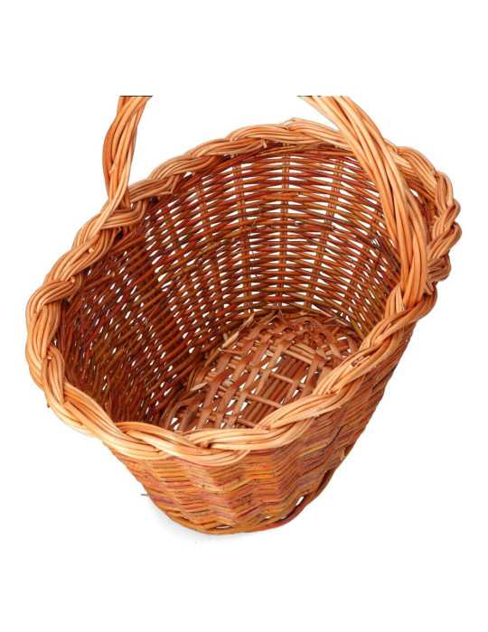 Cesta Mimbre 37x25x20cm Altura con Asa 34cm BASICS