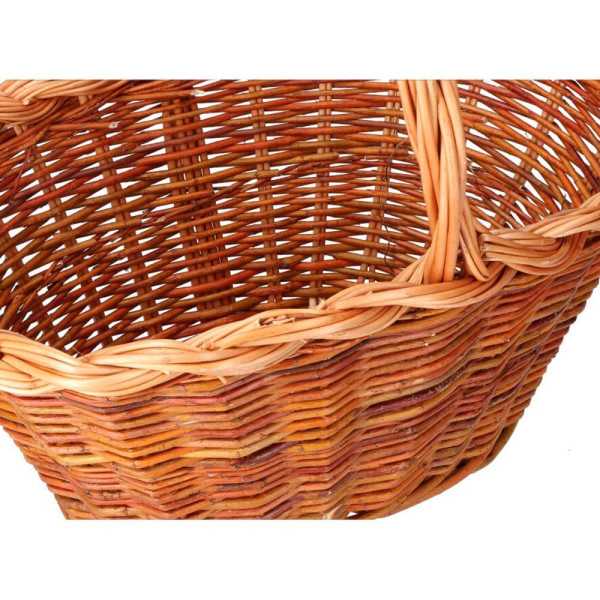 Cesta Mimbre 37x25x20cm Altura con Asa 34cm BASICS