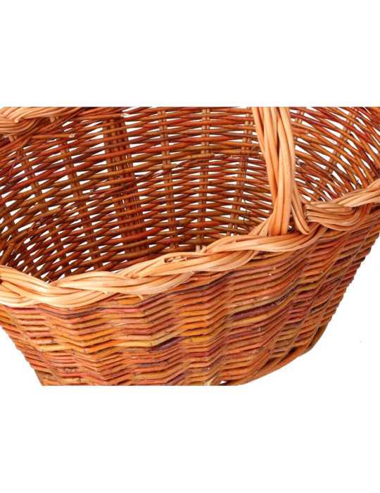 Cesta Mimbre 37x25x20cm Altura con Asa 34cm BASICS