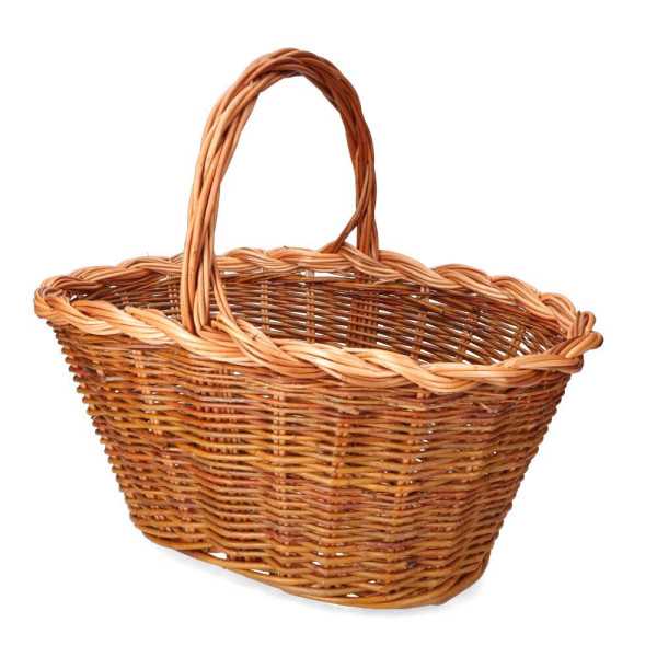 Cesta Mimbre 45x30x23cm Altura con Asa 39cm BASICS