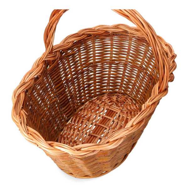 Cesta Mimbre 45x30x23cm Altura con Asa 39cm BASICS