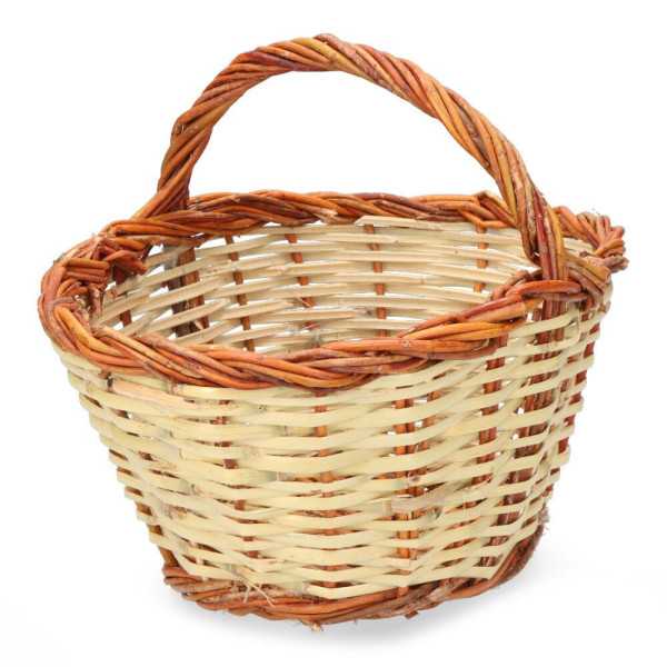 Cesta Caña 30x22x15cm Altura con Asa 23cm BASICS