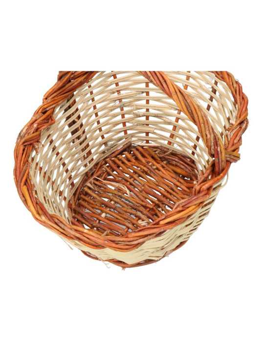 Cesta Caña 30x22x15cm Altura con Asa 23cm BASICS