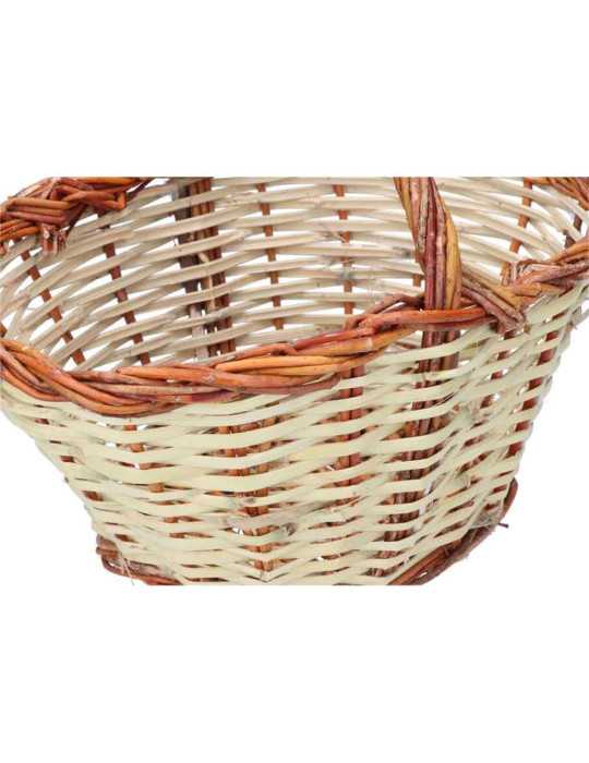 Cesta Caña 30x22x15cm Altura con Asa 23cm BASICS