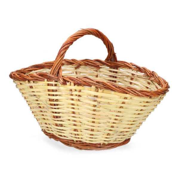 Cesta Caña 44x31x22cm Altura con Asa 34cm BASICS