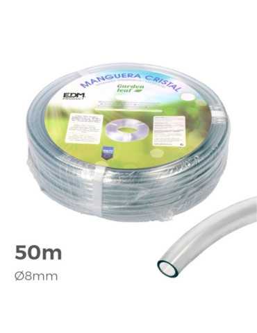 Manguera de Cristal Transparente Ø8 mm x 50 m EDM 2