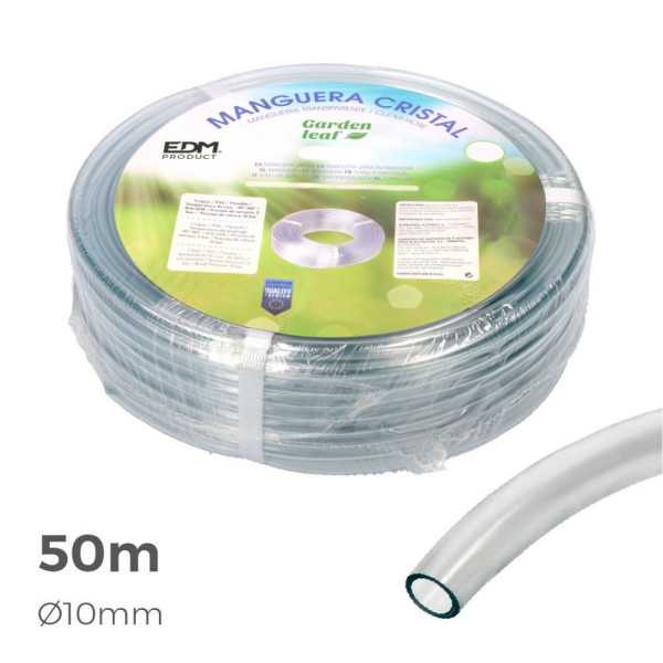 Manguera de Cristal Transparente Ø10 mm x 50 m EDM